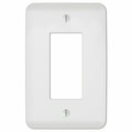 Livewire Perry Textured 1 Gang Stamped Steel Rocker Wall Plate, White LI2740987